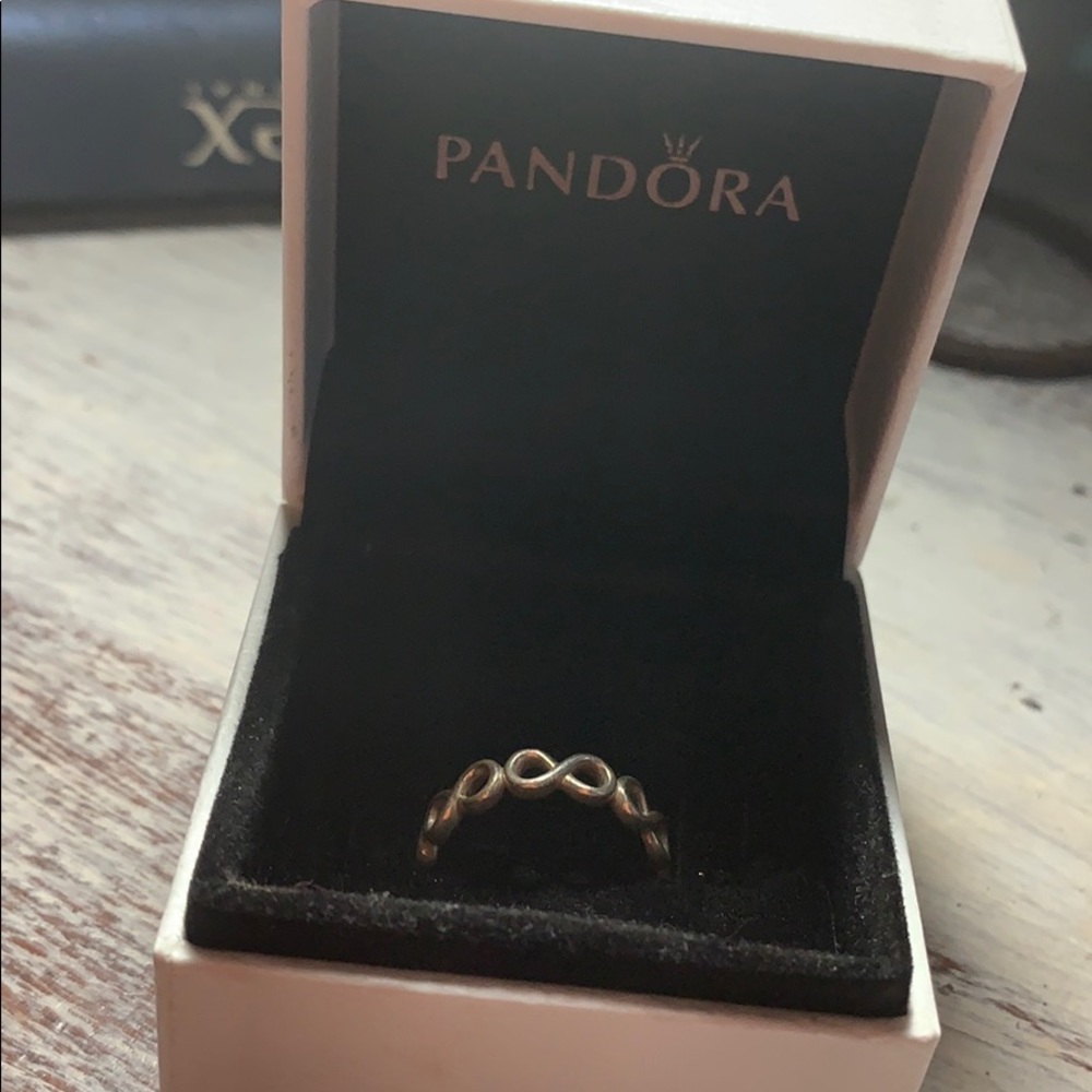 Silver Infinity Pandora Ring Band
